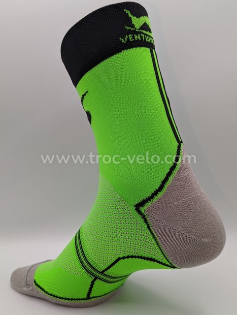 NEUF - Lot de 4 paires de chaussettes Cyclisme - Running - CLASSIC VERT/NOIR - Ventura Socks - 2