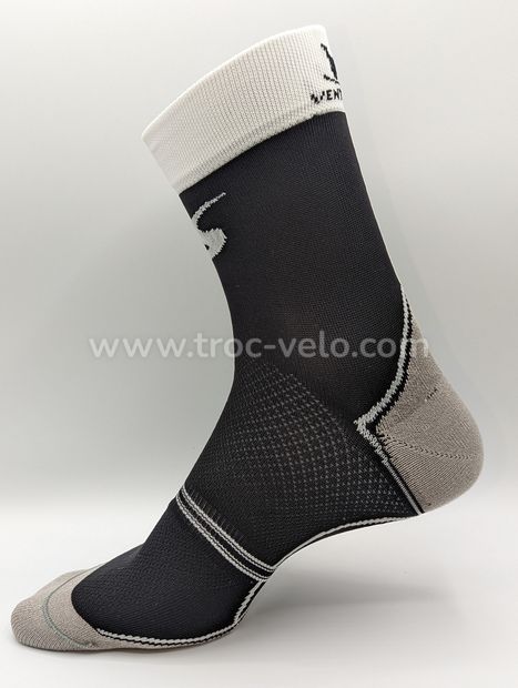 NEUF - Lot de 4 paires de chaussettes Cyclisme - Running - CLASSIC NOIR/BLANC - Ventura Socks - 3