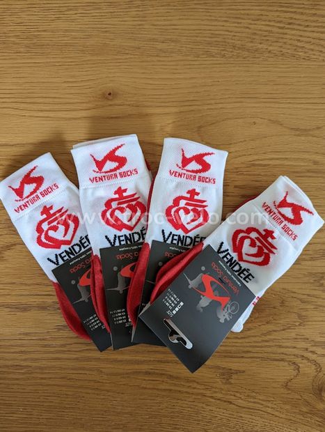 NEUF - Lot de 4 paires de chaussettes Cyclisme - Running - VENDEE - Ventura Socks - 1