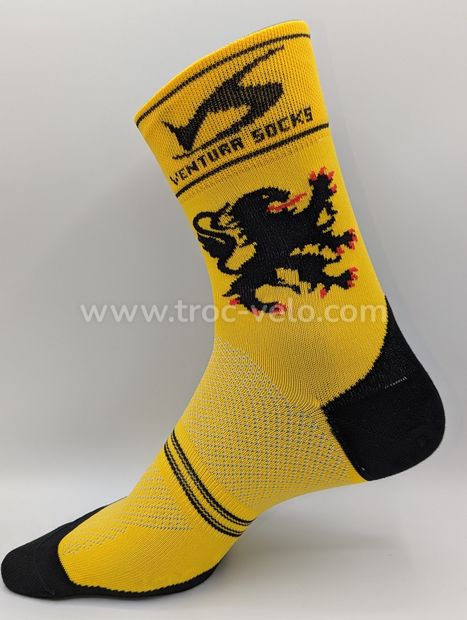 NEUF - Lot de 4 paires de chaussettes Cyclisme - Running - LION DES FLANDRES - Ventura Socks - 3