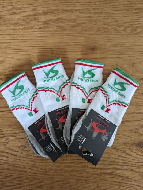 NEUF - Lot de 4 paires de chaussettes Cyclisme - Running - ITALIE COL - Ventura Socks - 1
