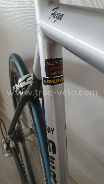 Vélo vintage Merckx alu- carbone 57 cm - montage Campagnolo Record et Centaur - roues Carbone Campagnolo - 3
