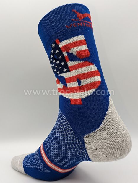 NEUF - Lot de 4 paires de chaussettes Cyclisme - Running - USA DOLLARS - Ventura Socks - 2
