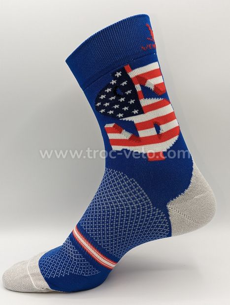 NEUF - Lot de 4 paires de chaussettes Cyclisme - Running - USA DOLLARS - Ventura Socks - 3