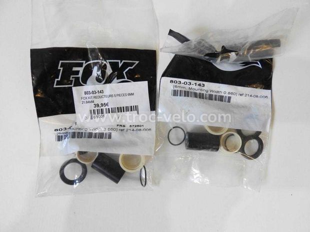 Fox kit reducteur 5 piéces 6mm 21.84 - 1