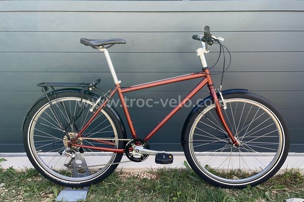 Vélo acier rénové urbain/voyage - 1