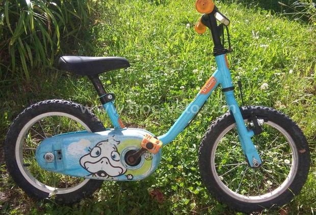 Velo 3-6 a roues 14 pouces btwin sans roulett - 1