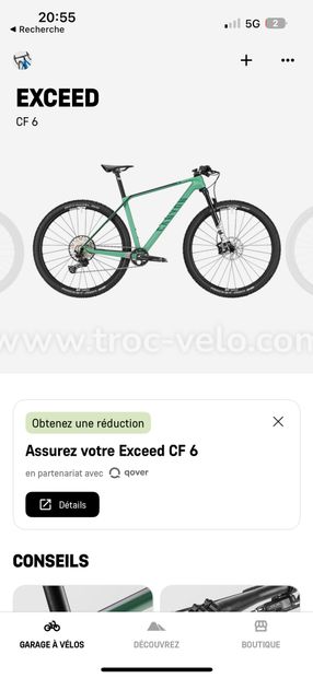 VTT XC CANYON EXCEED CF6 (2023) carbone - 1