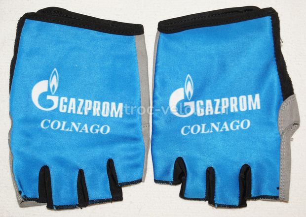 Gants vélo courts team "Gazprom" - bleus - xl - 1
