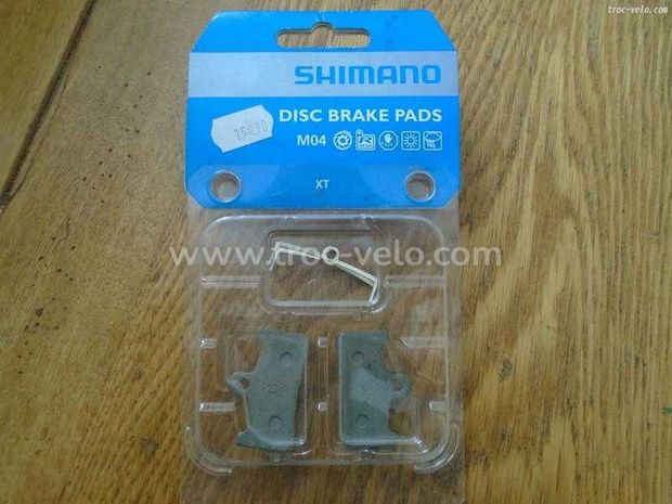 Plaquettes shimano xt résine m04 - 1