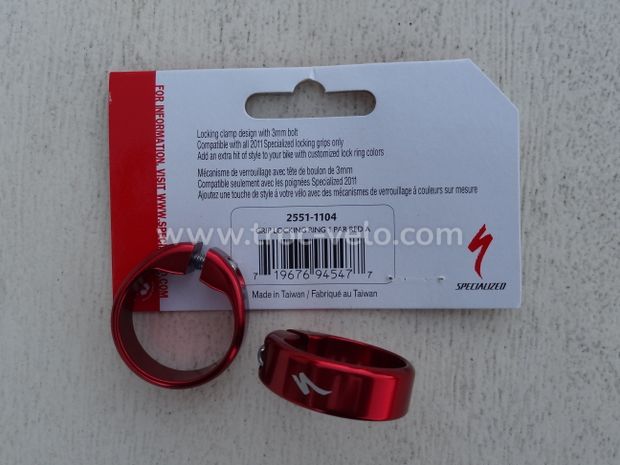 Colliers alu grips SPECIALIZED LockingRings rouge - 3