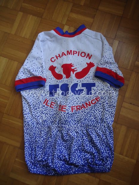 Maillot manches courtes idf t M (petit carreau) - 2