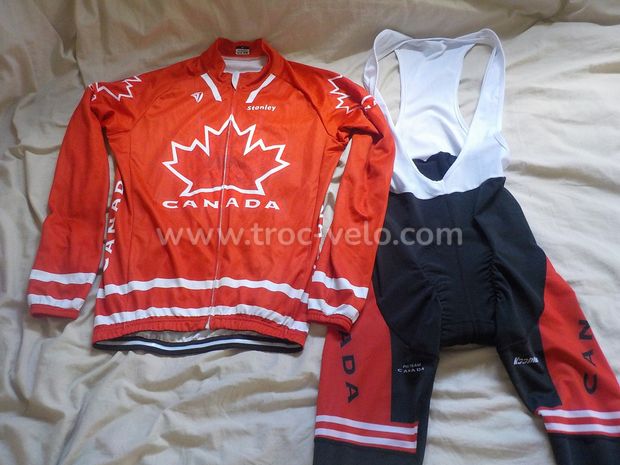 ensemble maillot et cuissard CANADA - 1