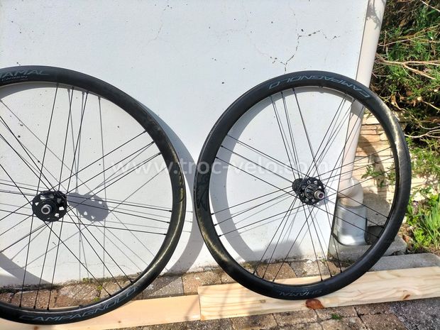 Roues carbone Campagnolo Shamal disque - 1