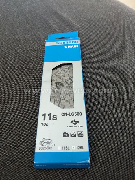 SHIMANO Chaîne Shimano LinkGlide CN-LG500 10/11V - 1
