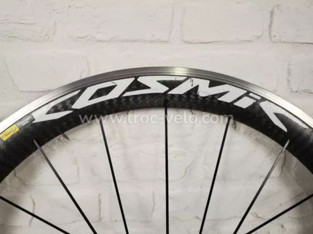 Paire de roues Mavic Cosmic SL 700C à pneu 100/130 mm en fibre de carbone - 3