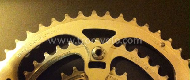 Plateaux Campagnolo triple pour pédalier double/triple 135mm en Tbé  - 2