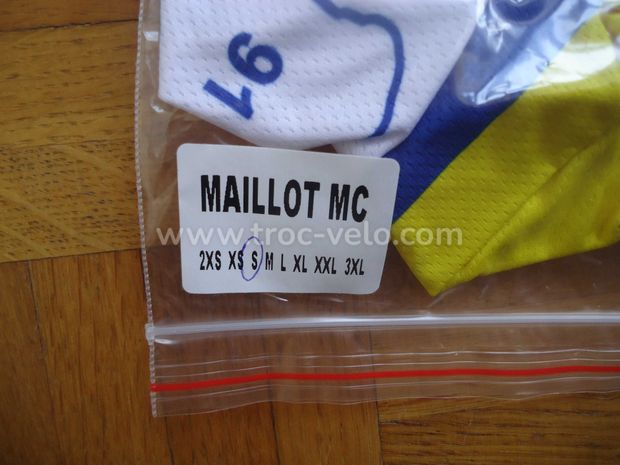 Maillot MC champion departemental TS Blanc - 3