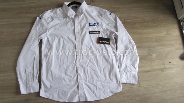 chemise manches longues blanche ICEPEAK FDJ taille M - 1