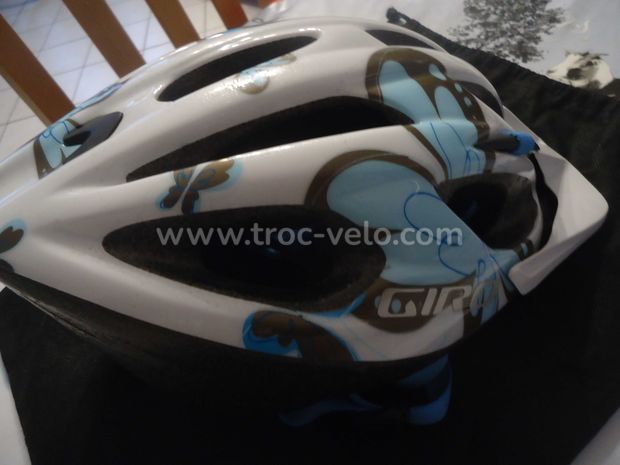 Casque de velo blanc et bleu enfant - 2