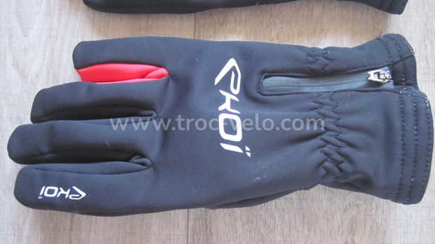 gants hiver EKOI Ice zipper hipora noir et rouge taille M récents - 2