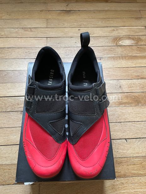 Chaussures vélo fi’zi:k taille 43 rouges et noires... - 1