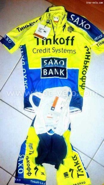 Tenue vélo maillot tinkoff neuf officielle - 1